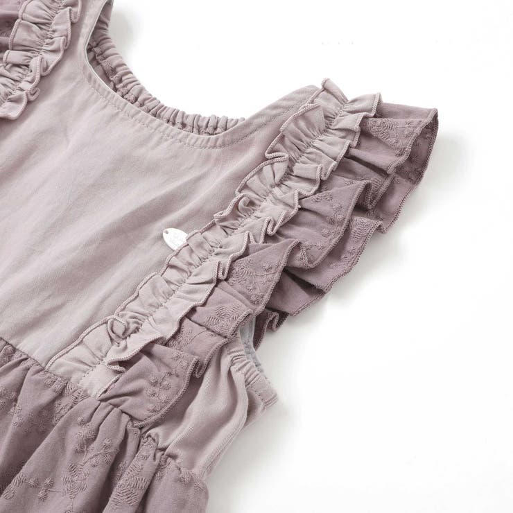 肩フリル花柄レースジャンパースカート(80~130cm) | SLAP SLIP | 詳細画像9 