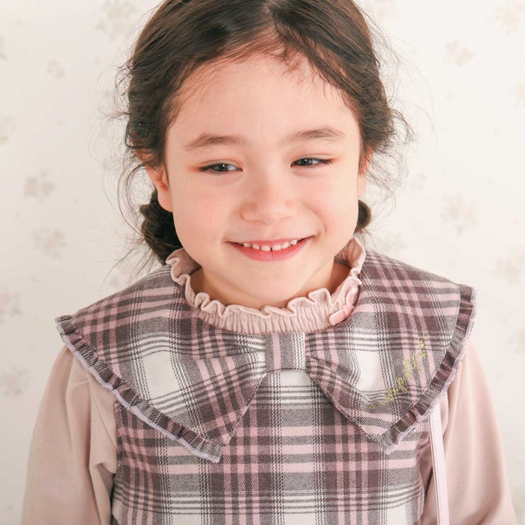 【お揃い】ビッグリボン襟ジャンパースカート(80~130cm) | SLAP SLIP | 詳細画像6 