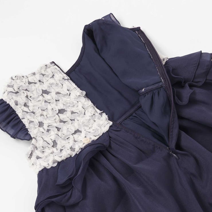 ふわふわオーガンジーフリルリボンペプラムドレス風ジャンパースカート(90~130… | SLAP SLIP | 詳細画像10 