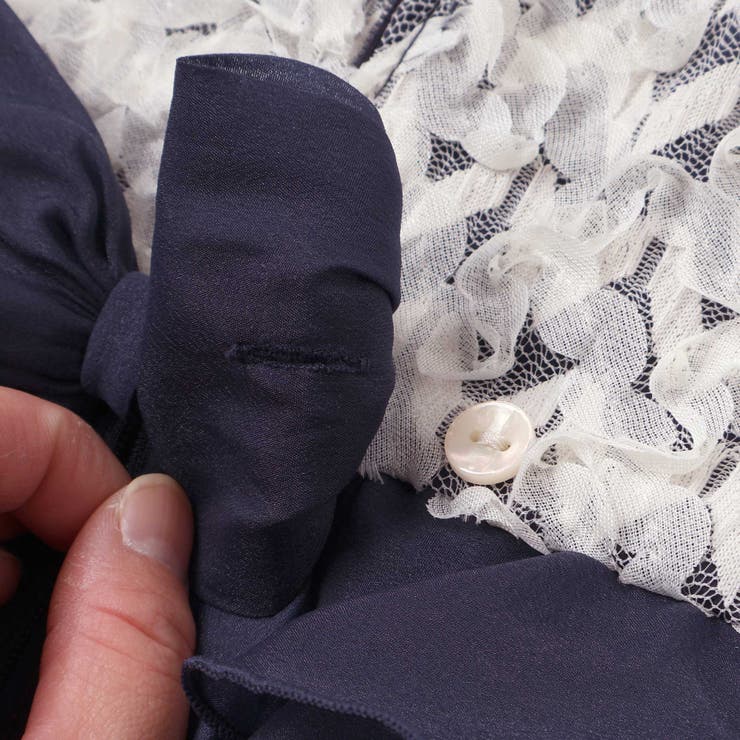 ふわふわオーガンジーフリルリボンペプラムドレス風ジャンパースカート(90~130… | SLAP SLIP | 詳細画像9 