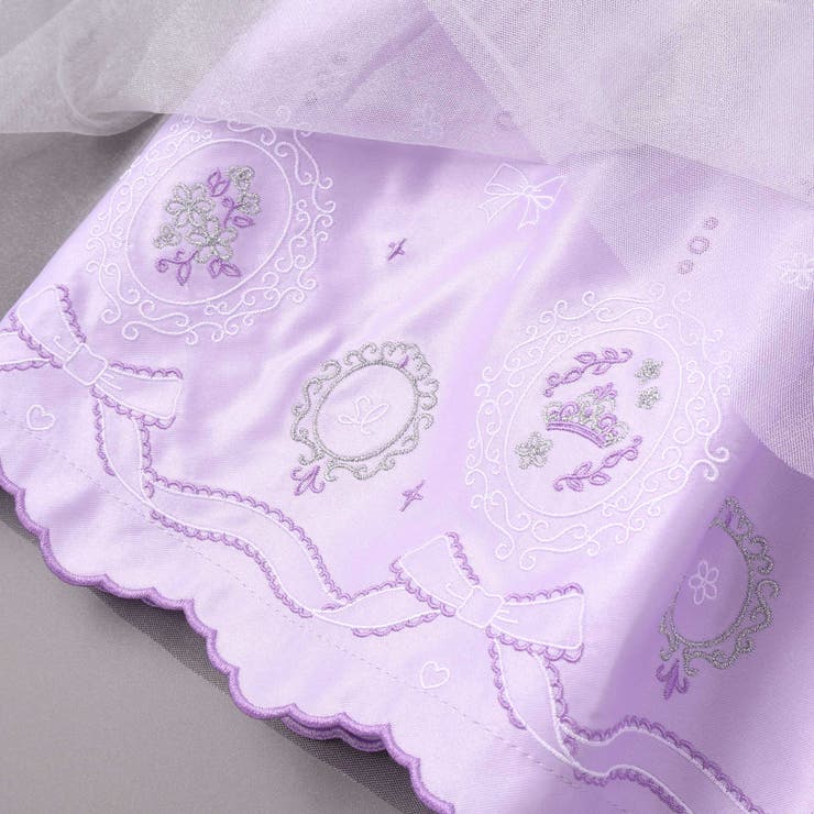 花レースフェミニンモチーフ刺しゅう裾スカラップジャンパースカート(110~130… | SLAP SLIP | 詳細画像13 