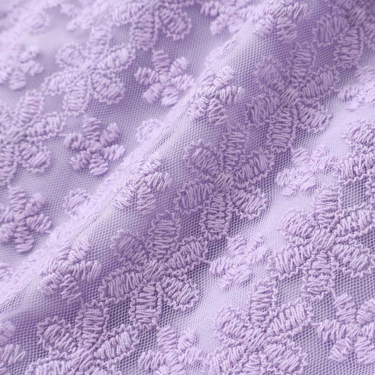 花レースフェミニンモチーフ刺しゅう裾スカラップジャンパースカート(110~130… | SLAP SLIP | 詳細画像15 