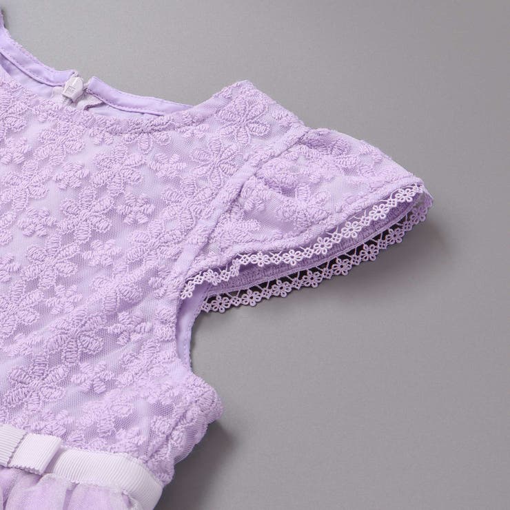 花レースフェミニンモチーフ刺しゅう裾スカラップジャンパースカート(110~130… | SLAP SLIP | 詳細画像8 