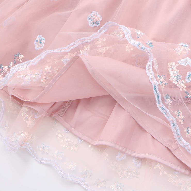 【スラプリ】チュール刺しゅうジャンパースカート(90~130cm) | SLAP SLIP | 詳細画像15 