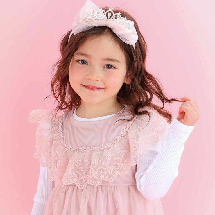 【スラプリ】チュール刺しゅうジャンパースカート(90~130cm) | SLAP SLIP | 詳細画像3 