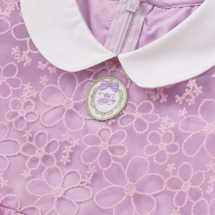 【スラプリ】オーガンジーパフスリーブワンピース(90~130cm) | SLAP SLIP | 詳細画像11 