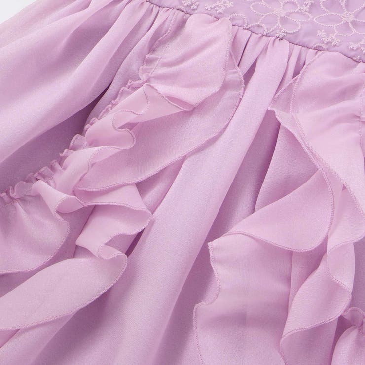 【スラプリ】オーガンジーパフスリーブワンピース(90~130cm) | SLAP SLIP | 詳細画像14 