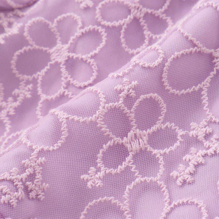 【スラプリ】オーガンジーパフスリーブワンピース(90~130cm) | SLAP SLIP | 詳細画像18 