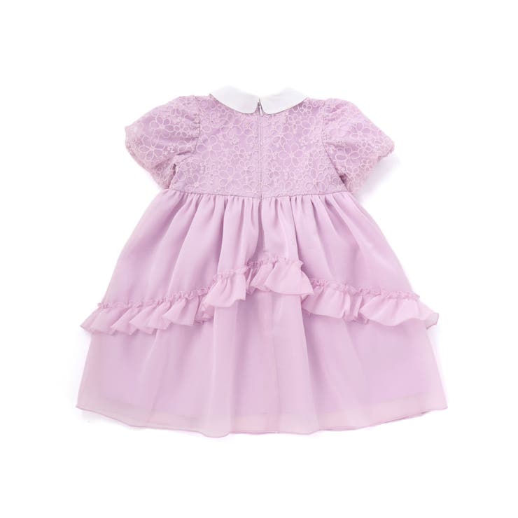 【スラプリ】オーガンジーパフスリーブワンピース(90~130cm) | SLAP SLIP | 詳細画像9 