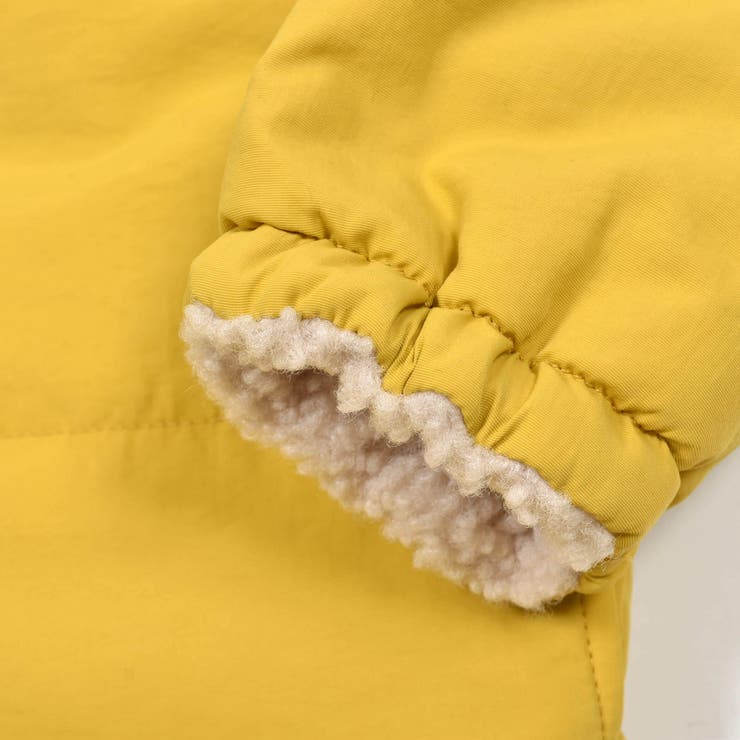 恐竜総柄無地リバーシブルボアジャケット(80~130cm)[品番：BEBK0007950