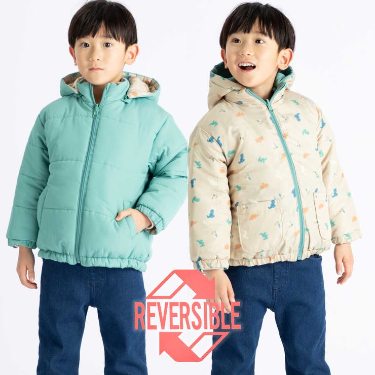 無地プリント柄リバーシブルコート(80~130cm) | SLAP SLIP | 詳細画像6 