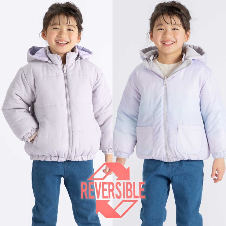 無地プリント柄リバーシブルコート(80~130cm) | SLAP SLIP | 詳細画像7 