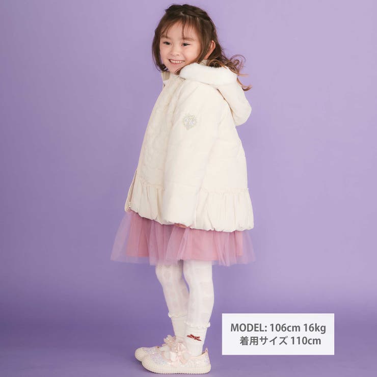 ファー付きフードキルト中綿ジャケット(80~130cm) | SLAP SLIP | 詳細画像2 