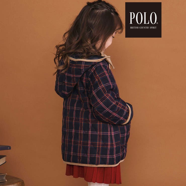 無地チェック取り外しフード＆襟付きキルティングジャケット | SLAP SLIP | 詳細画像5 