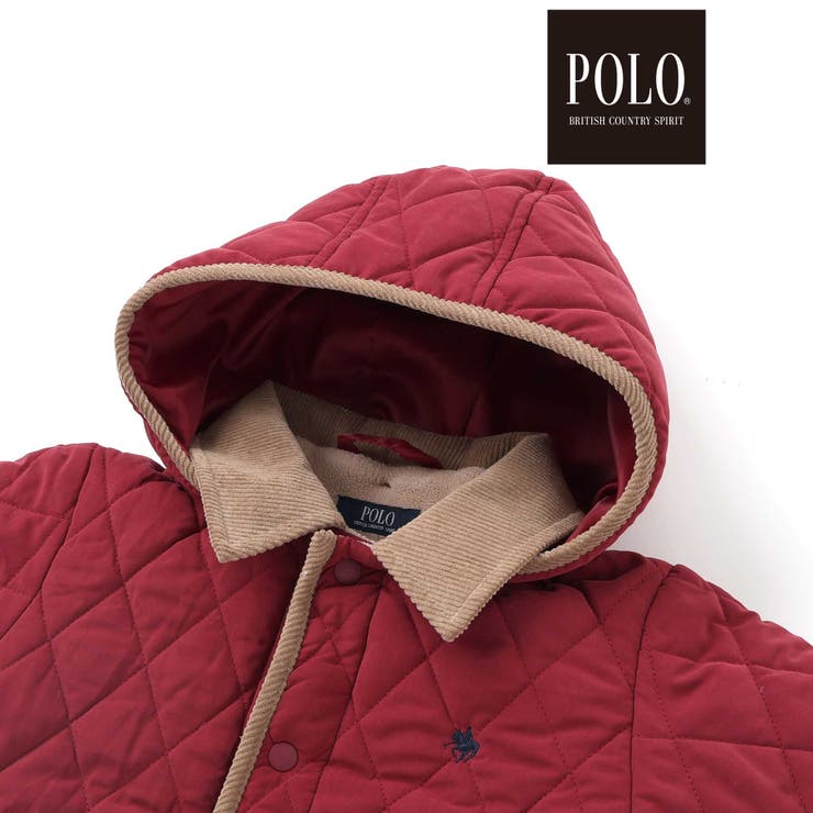 無地チェック取り外しフード＆襟付きキルティングジャケット | SLAP SLIP | 詳細画像8 