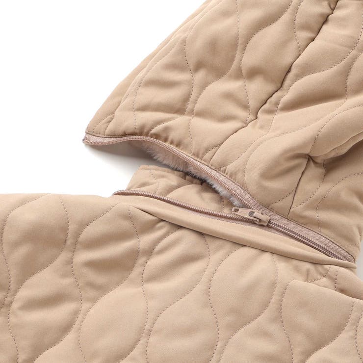 キルトタフタ×チェックファーダッフルコート(80~130cm) | SLAP SLIP | 詳細画像12 