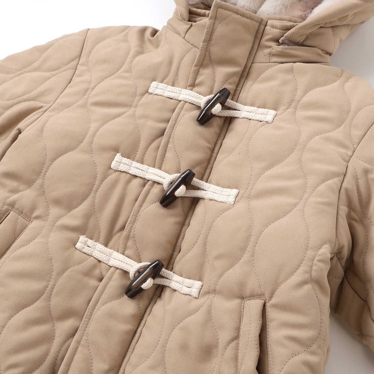 キルトタフタ×チェックファーダッフルコート(80~130cm) | SLAP SLIP | 詳細画像14 