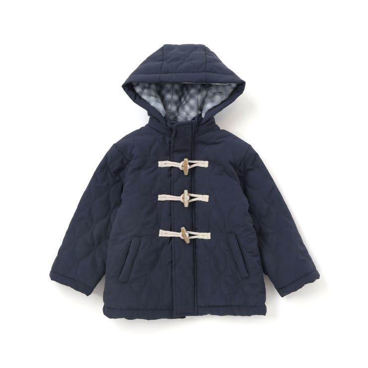 キルトタフタ×チェックファーダッフルコート(80~130cm) | SLAP SLIP | 詳細画像5 