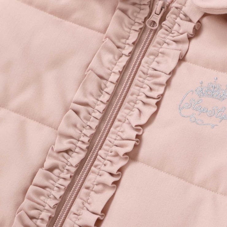 ふわふわファーポケットフリルたっぷり中綿ロングコート(90～130cm） | SLAP SLIP | 詳細画像11 