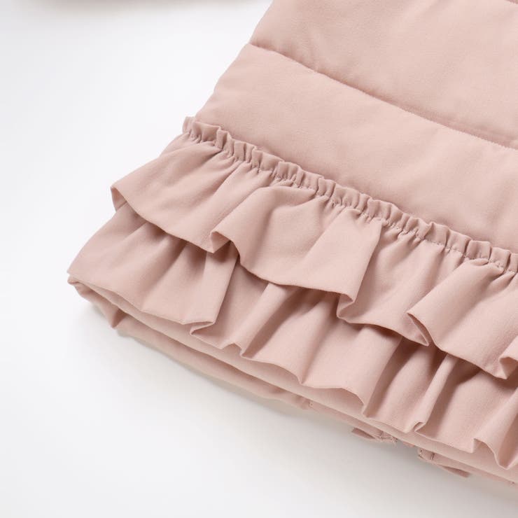 ふわふわファーポケットフリルたっぷり中綿ロングコート(90～130cm） | SLAP SLIP | 詳細画像14 