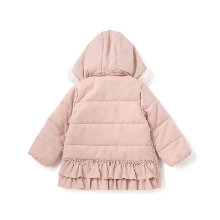 ふわふわファーポケットフリルたっぷり中綿ロングコート(90～130cm） | SLAP SLIP | 詳細画像5 