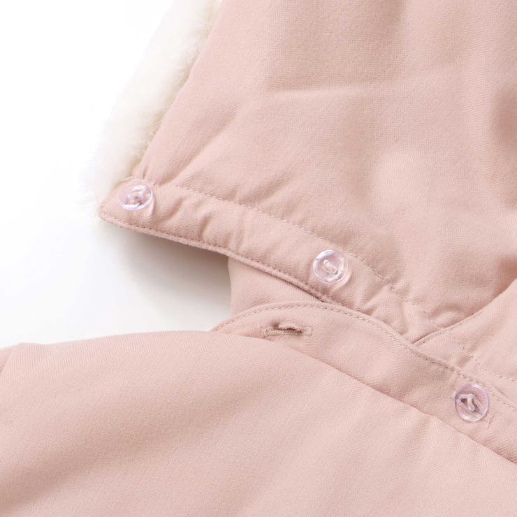 ふわふわファーポケットフリルたっぷり中綿ロングコート(90～130cm） | SLAP SLIP | 詳細画像8 