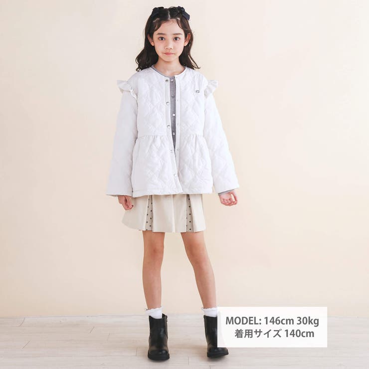 BEBE ONLINE STORE｜【お揃い】リボンキルト総柄袖フリルフレア