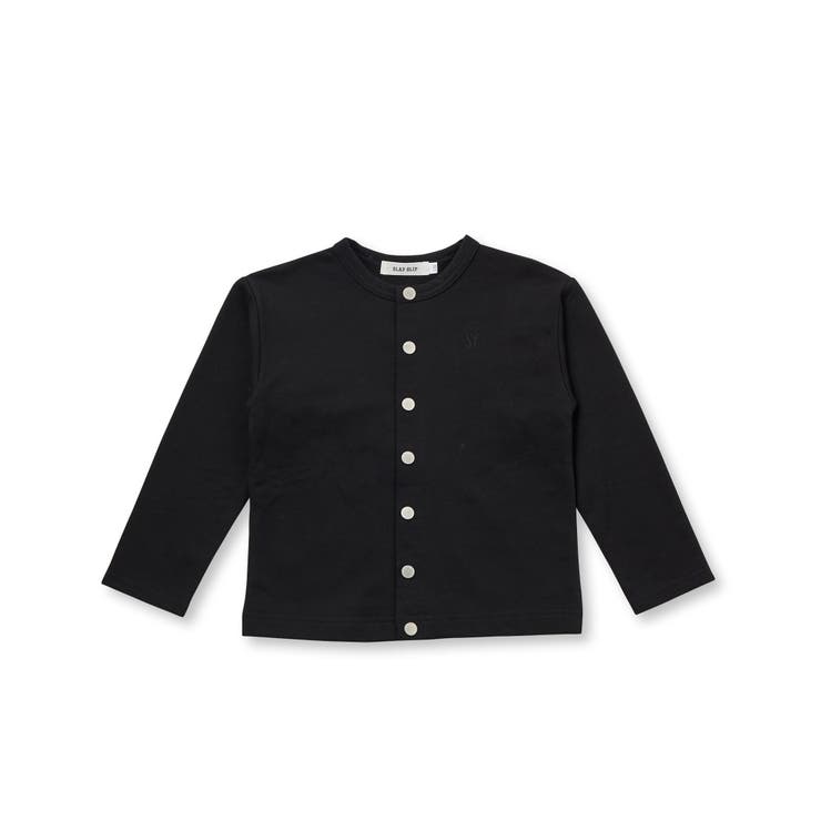 stone  スナップボタン　カーディガン　黒 ずっと一軍！スナップボタンカーディガン[品番：BEBK0010097]｜SLAP