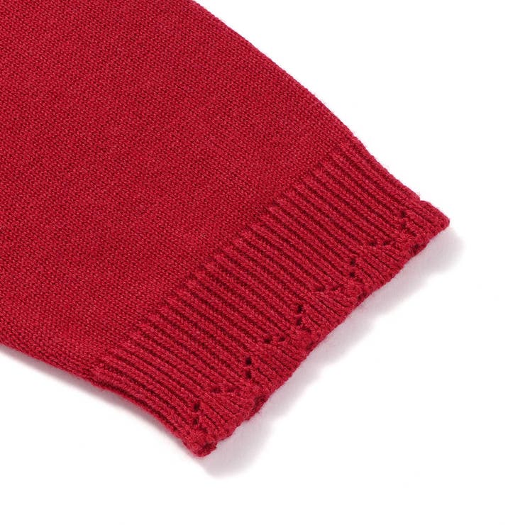 ジュエル風ボタン縁スカラップニットカーディガン(90~130cm) | SLAP SLIP | 詳細画像15 