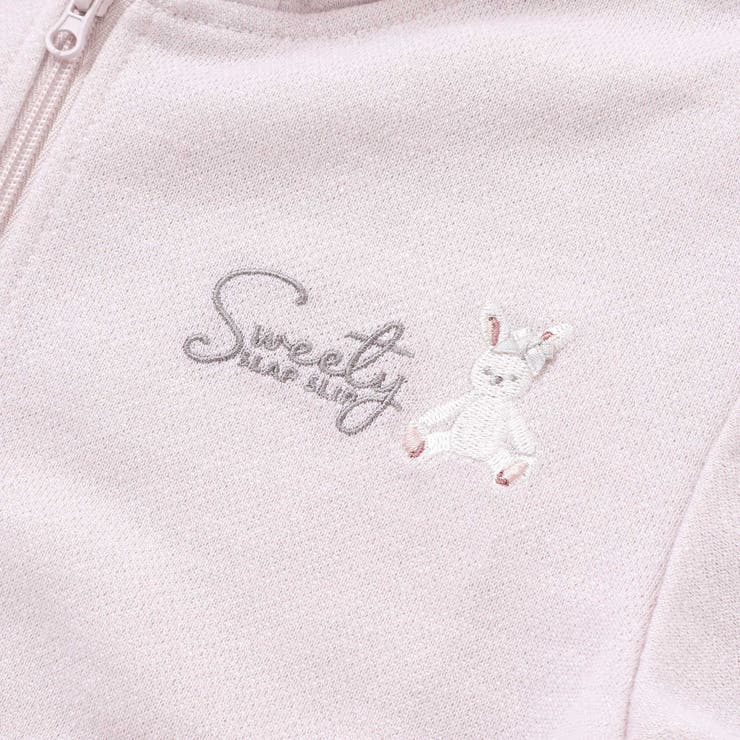 アニマルネコウサギ耳付きフード裾フリルフルジップパーカー(80~130cm) | SLAP SLIP | 詳細画像19 