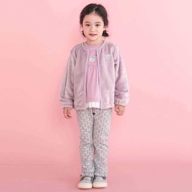 アニマルウサギネコ耳フード付きボアライナー3WAYジャケット(80~130cm) | SLAP SLIP | 詳細画像4 