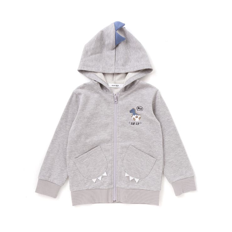 ツンツン恐竜トサカフード付きフルジップパーカー(80~120cm) | SLAP SLIP | 詳細画像16 