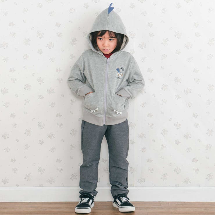 ツンツン恐竜トサカフード付きフルジップパーカー(80~120cm) | SLAP SLIP | 詳細画像3 