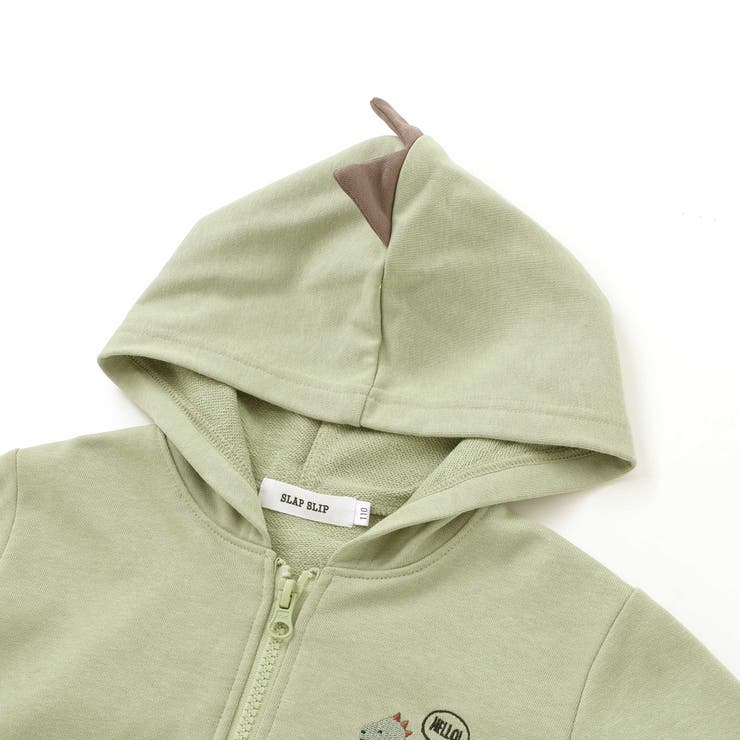 ツンツン恐竜トサカフード付きフルジップパーカー(80~120cm) | SLAP SLIP | 詳細画像7 