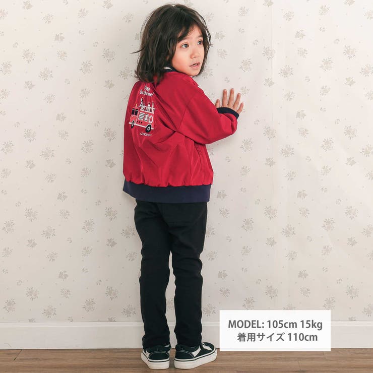 アニマルイヌ消防車スペースシャトルロボット背中刺しゅうリバーシブルスタジャン(8… | SLAP SLIP | 詳細画像2 