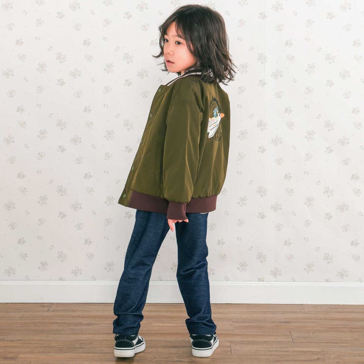 アニマルイヌ消防車スペースシャトルロボット背中刺しゅうリバーシブルスタジャン(8… | SLAP SLIP | 詳細画像3 