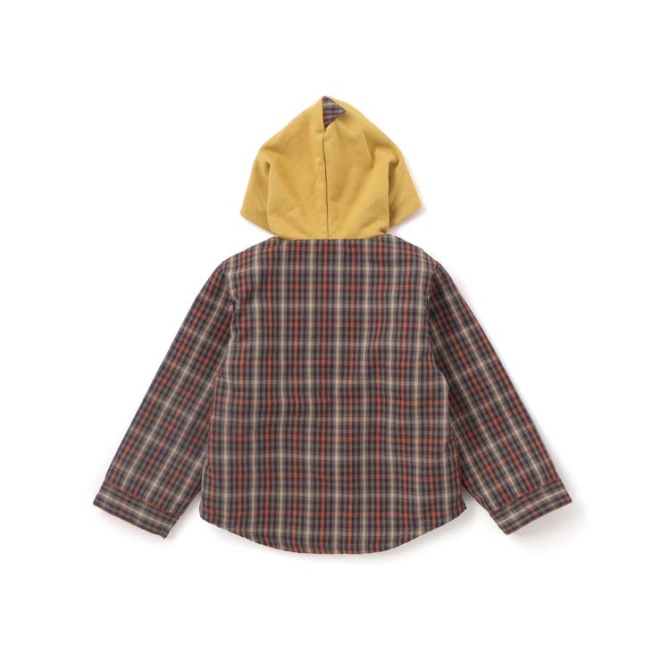 【リバーシブル】ツンツン恐竜トサカフード付きチェックボアジャケット(80~130… | SLAP SLIP | 詳細画像13 