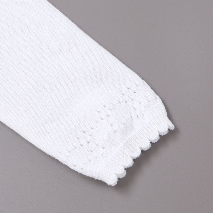 縁スカラップパール調ボタンニットカーディガン(110~130cm) | SLAP SLIP | 詳細画像11 