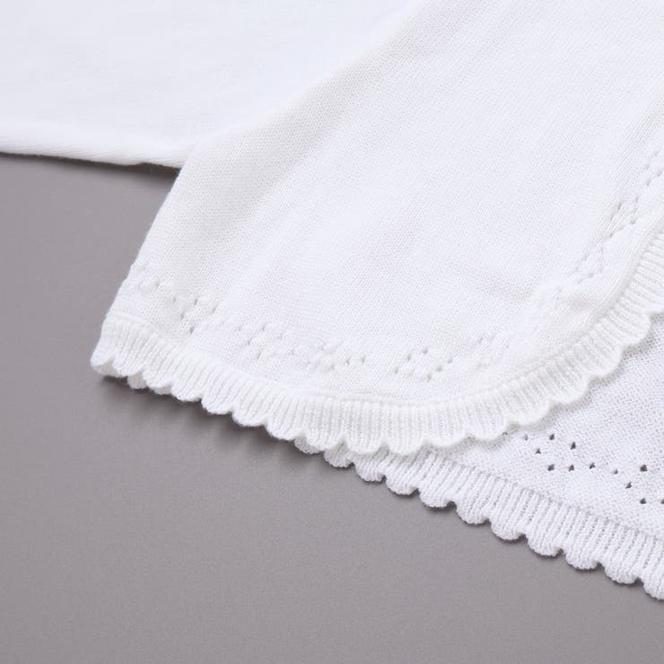 縁スカラップパール調ボタンニットカーディガン(110~130cm) | SLAP SLIP | 詳細画像12 