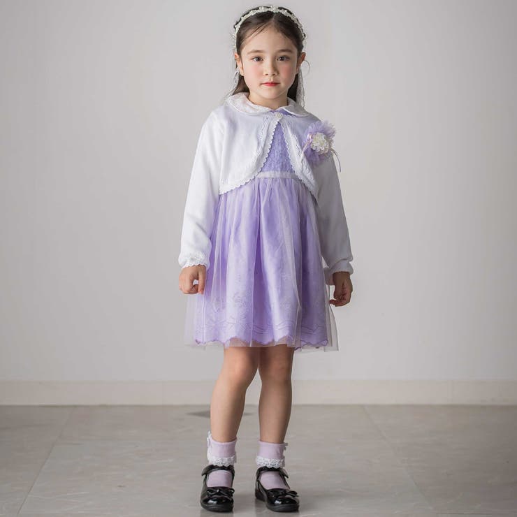 縁スカラップパール調ボタンニットカーディガン(110~130cm) | SLAP SLIP | 詳細画像6 