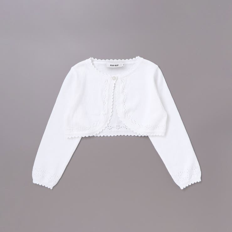 縁スカラップパール調ボタンニットカーディガン(110~130cm) | SLAP SLIP | 詳細画像7 