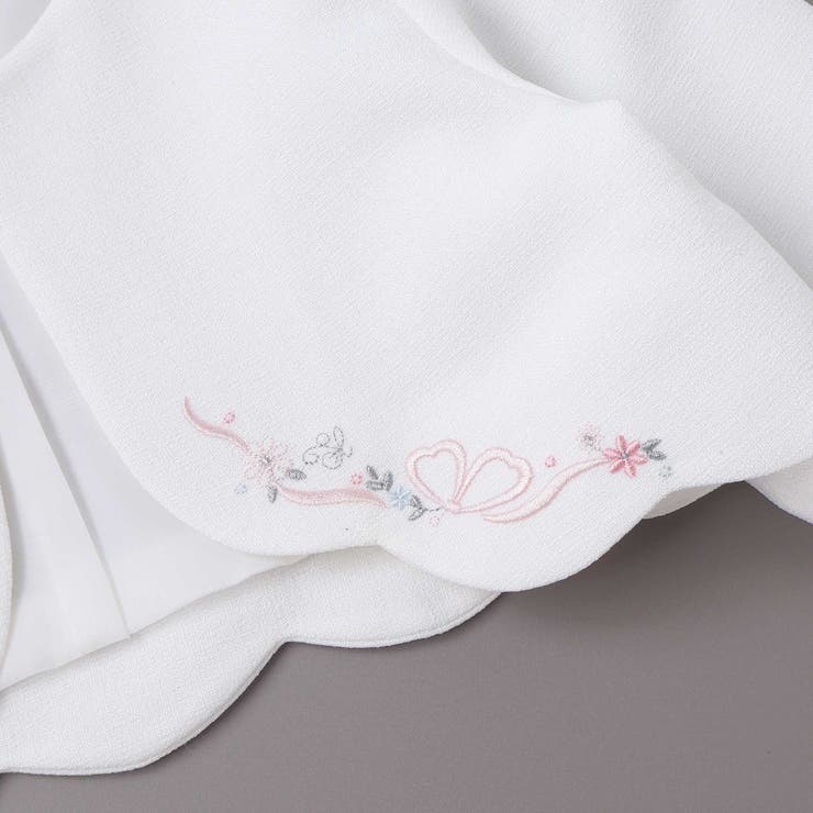 袖折り返しレース刺しゅう裾スカラップボレロ(110~130cm) | SLAP SLIP | 詳細画像11 