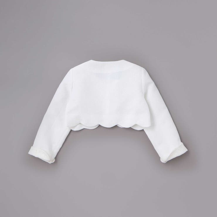 袖折り返しレース刺しゅう裾スカラップボレロ(110~130cm) | SLAP SLIP | 詳細画像6 