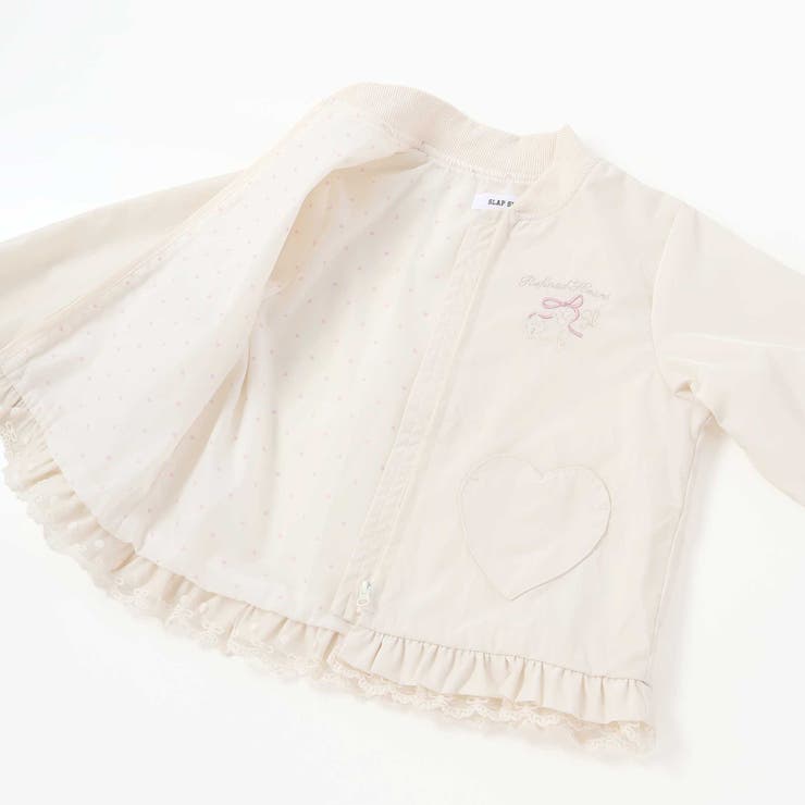 リボン刺しゅう裾フレアタフタブルゾン(90~130cm) | SLAP SLIP | 詳細画像13 
