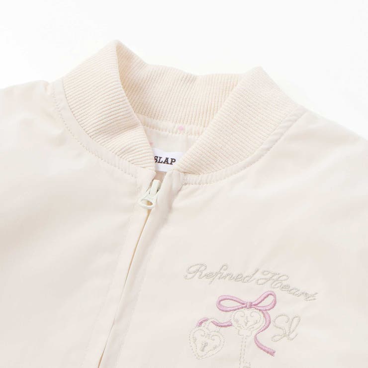 リボン刺しゅう裾フレアタフタブルゾン(90~130cm) | SLAP SLIP | 詳細画像7 