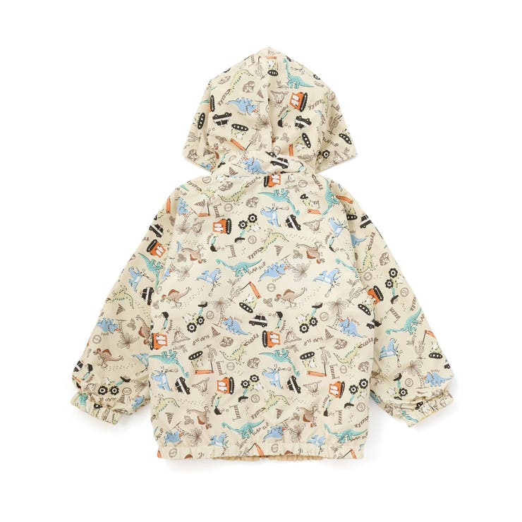 はたらく車・恐竜ラグランリバーシブルタフタジャケット(80~130cm) | SLAP SLIP | 詳細画像11 