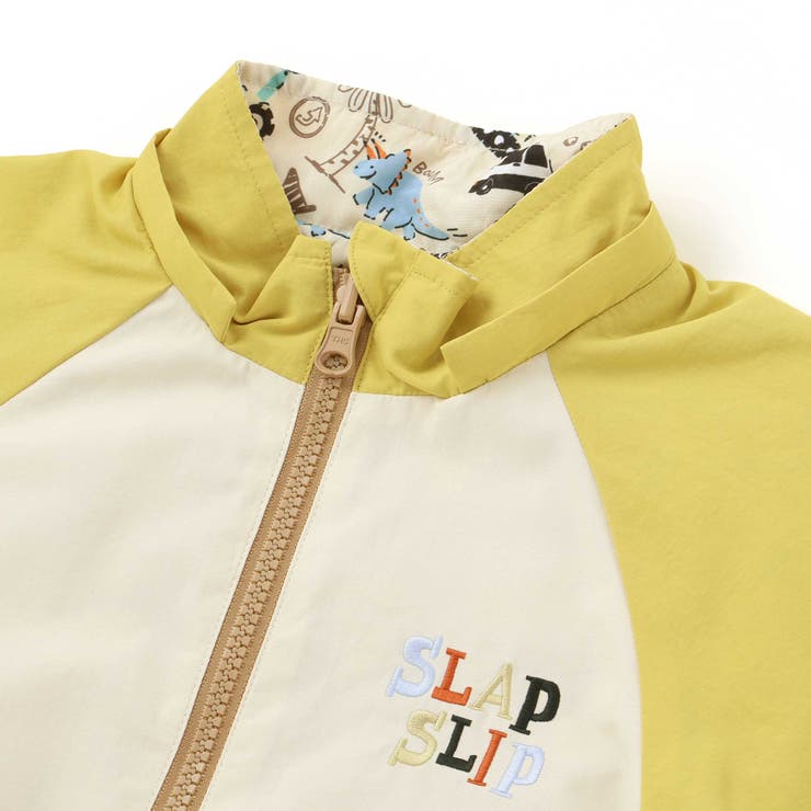 はたらく車・恐竜ラグランリバーシブルタフタジャケット(80~130cm) | SLAP SLIP | 詳細画像12 