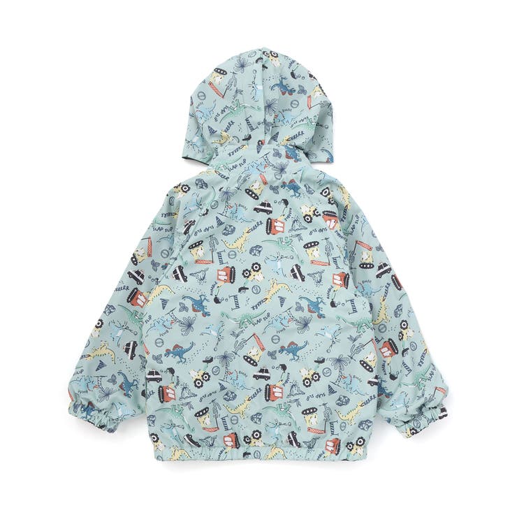 はたらく車・恐竜ラグランリバーシブルタフタジャケット(80~130cm) | SLAP SLIP | 詳細画像21 