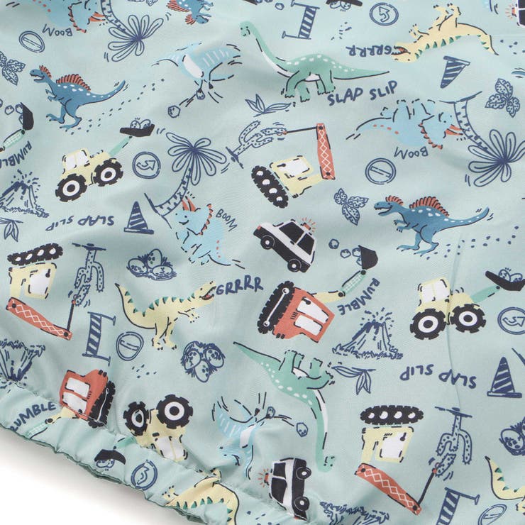 はたらく車・恐竜ラグランリバーシブルタフタジャケット(80~130cm) | SLAP SLIP | 詳細画像22 