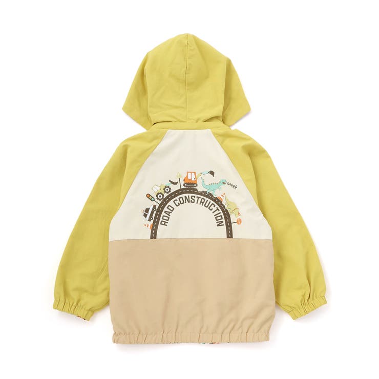 はたらく車・恐竜ラグランリバーシブルタフタジャケット(80~130cm) | SLAP SLIP | 詳細画像9 